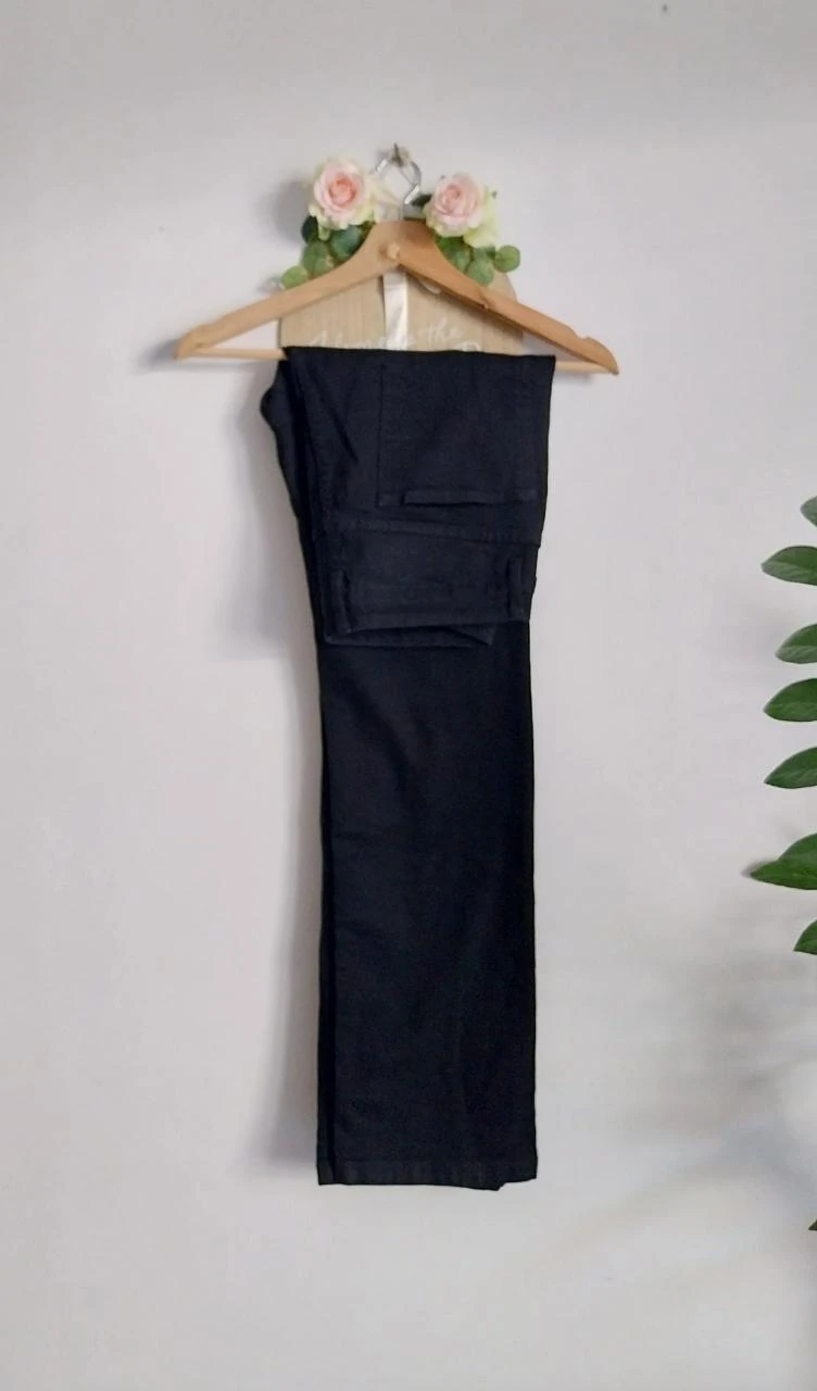 Jeans rectos elásticos negros Monoprix Talla 38 – photo 6